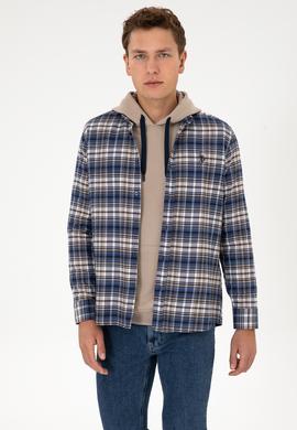Erkek Açık Lacivert Uzun Kollu Gömlek - 50308575007