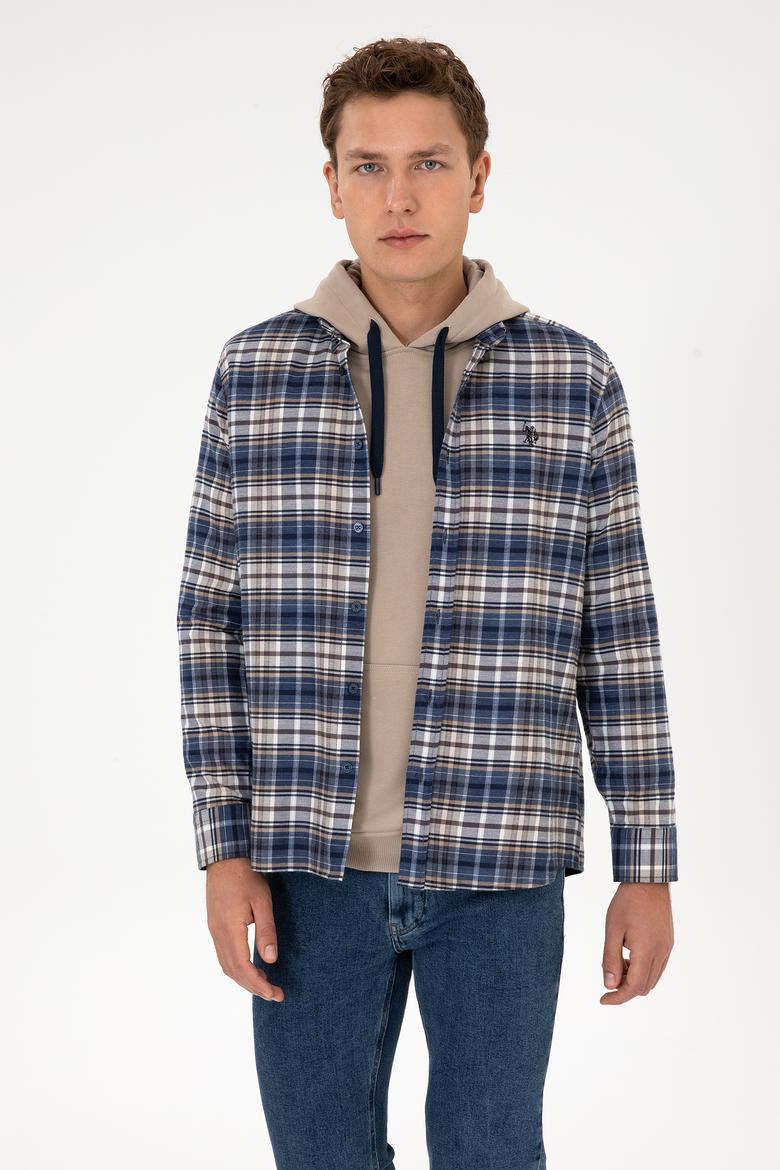 Erkek Açık Lacivert Uzun Kollu Gömlek - 50308575007