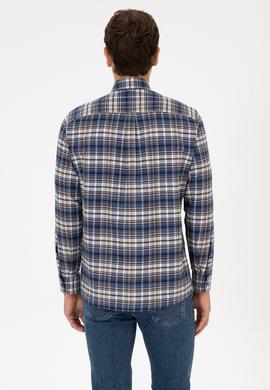 Erkek Açık Lacivert Uzun Kollu Gömlek - 50308575007