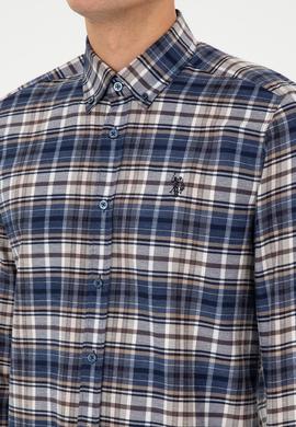 Erkek Açık Lacivert Uzun Kollu Gömlek - 50308575007