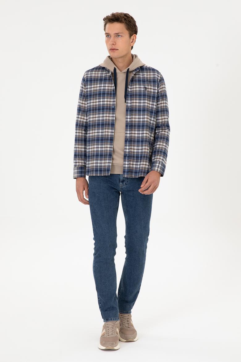 Erkek Açık Lacivert Uzun Kollu Gömlek - 50308575007