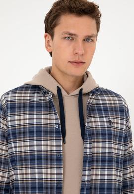 Erkek Açık Lacivert Uzun Kollu Gömlek - 50308575007