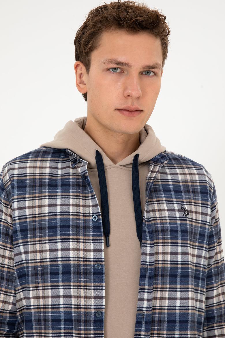 Erkek Açık Lacivert Uzun Kollu Gömlek - 50308575007