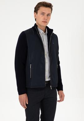 Erkek Lacivert Triko Hırka - 50308351006