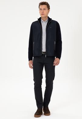 Erkek Lacivert Triko Hırka - 50308351006