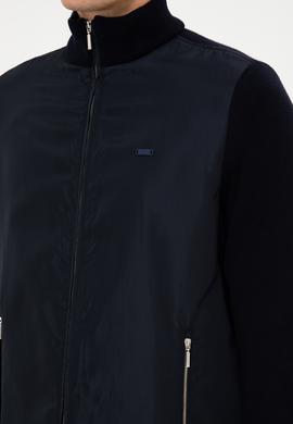 Erkek Lacivert Triko Hırka - 50308351006