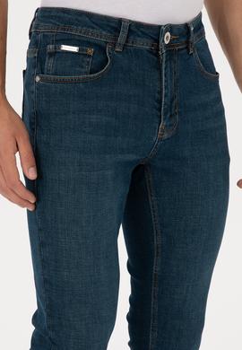 Erkek Mavi Slim Fit Jean Pantolon - 50308321121