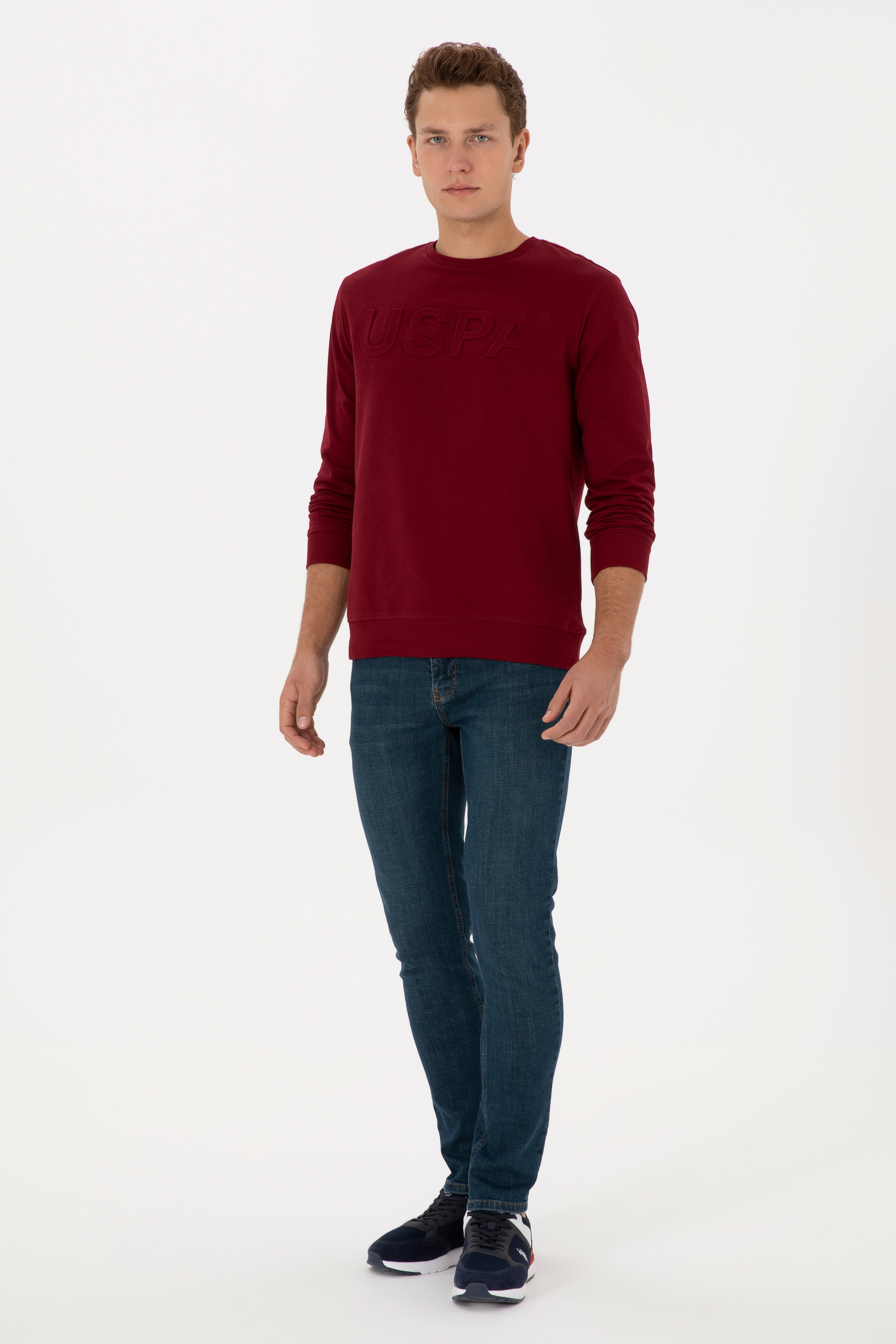 Erkek Mavi Slim Fit Jean Pantolon
