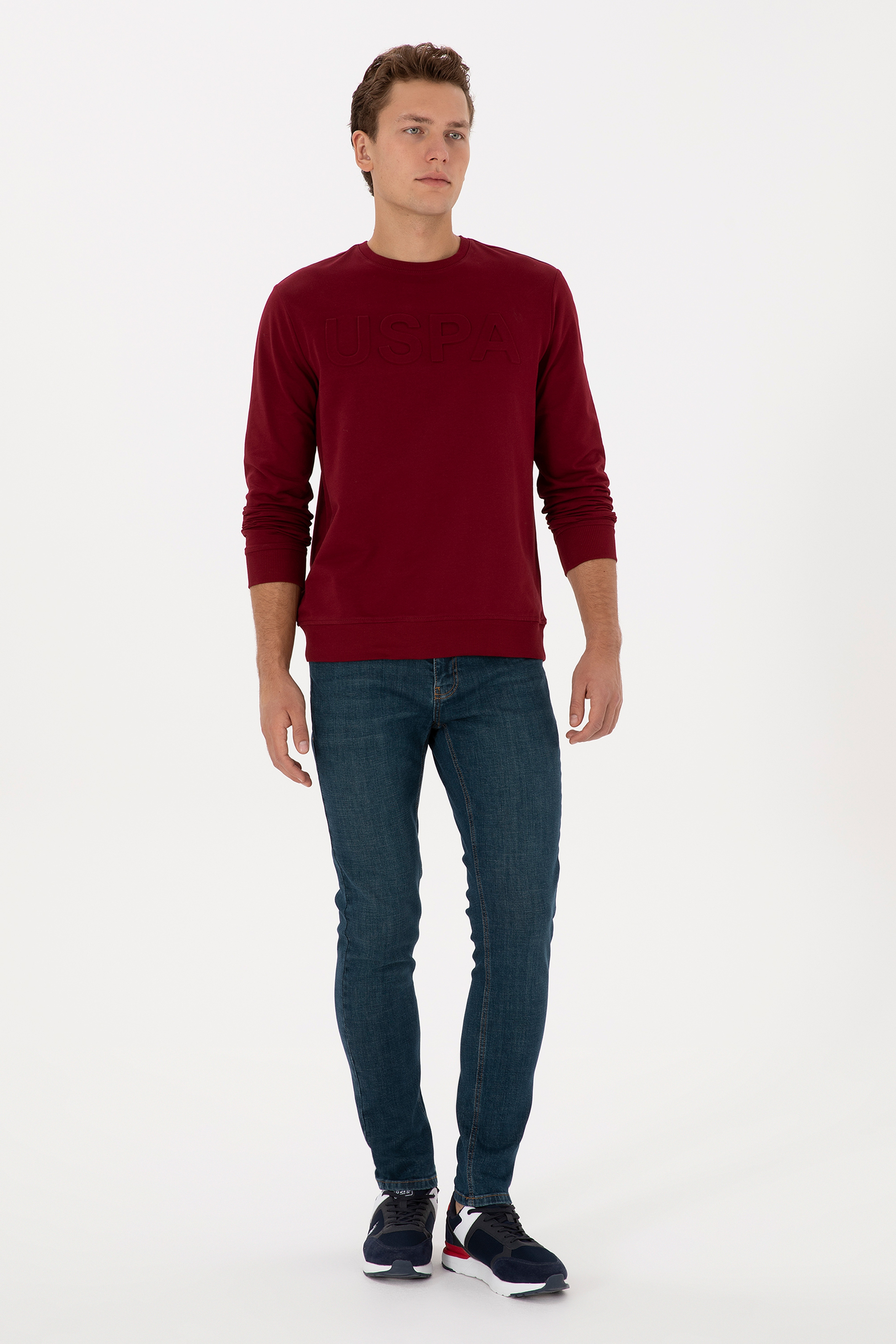 Erkek Mavi Slim Fit Jean Pantolon - Image 1
