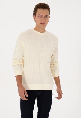 Erkek Krem Sweatshirt - 50308909018