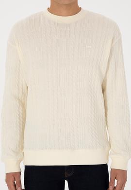 Erkek Krem Sweatshirt - 50308909018