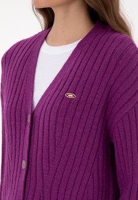 Kadın Menekşe Triko Hırka - 50310022009