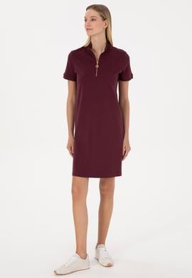 Kadın Bordo Örme Elbise - 50314216032