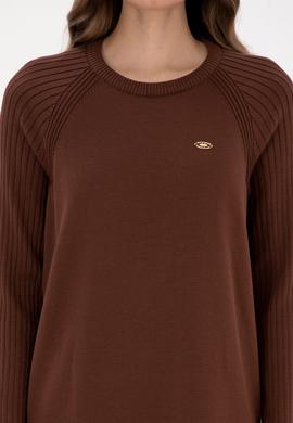 Kadın Kahverengi Triko Elbise - 50314732013