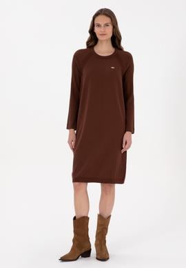 Kadın Kahverengi Triko Elbise - 50314732013