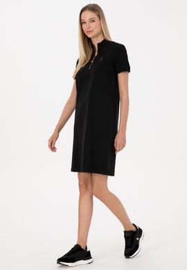 Kadın Siyah Örme Elbise - 50314216021
