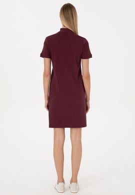 Kadın Bordo Örme Elbise - 50314216032