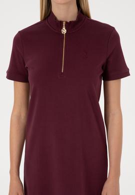 Kadın Bordo Örme Elbise - 50314216032