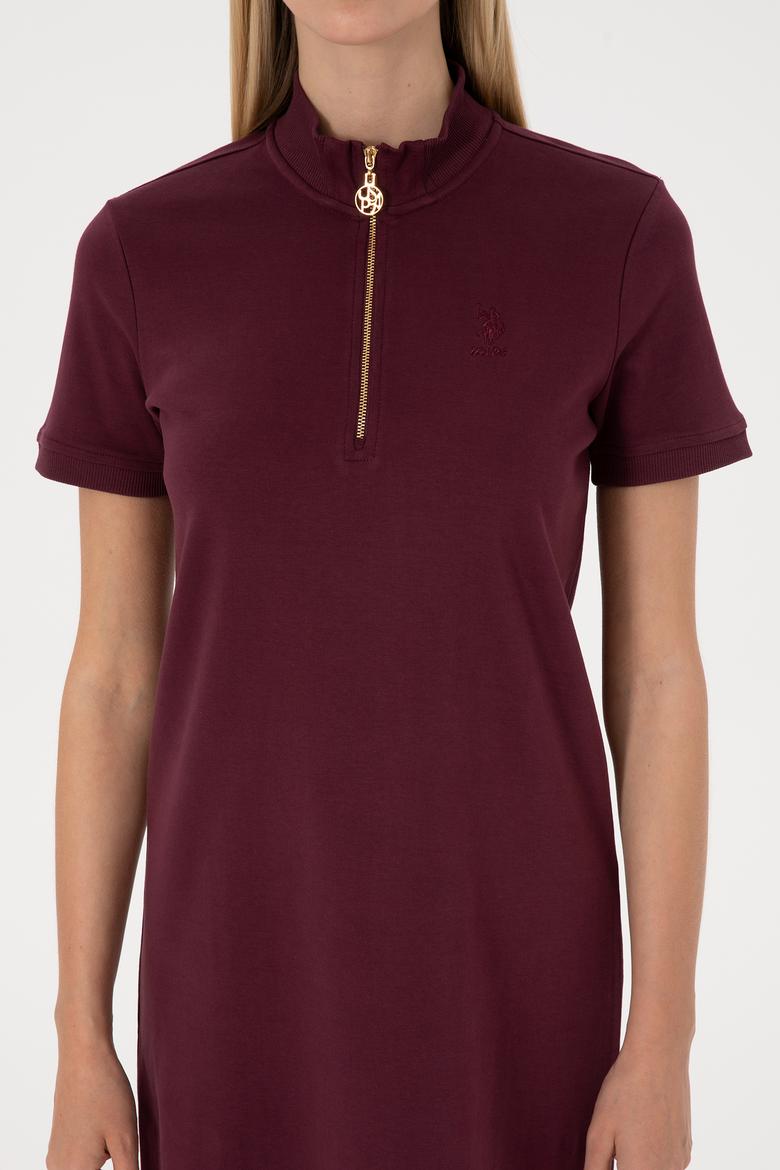 Kadın Bordo Örme Elbise - 50314216032