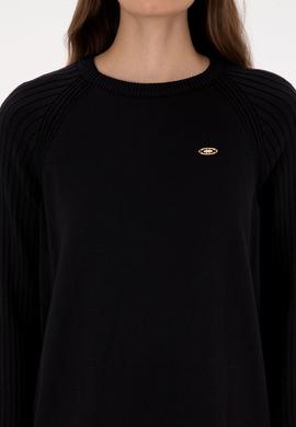 Kadın Siyah Triko Elbise - 50314732004