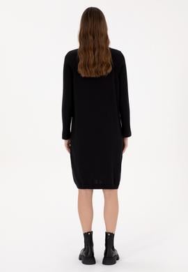 Kadın Siyah Triko Elbise - 50314732004