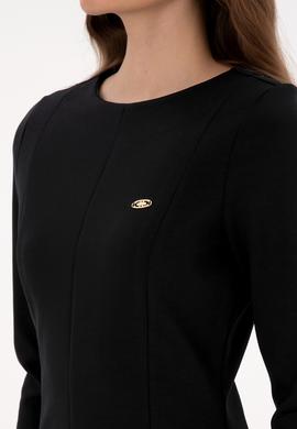 Kadın Siyah Örme Elbise - 50315045007