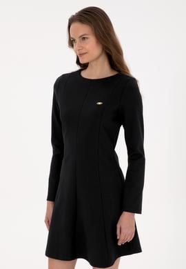 Kadın Siyah Örme Elbise - 50315045007