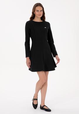 Kadın Siyah Örme Elbise - 50315045007