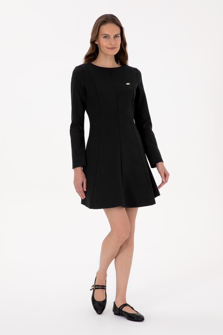 Kadın Siyah Örme Elbise - 50315045007