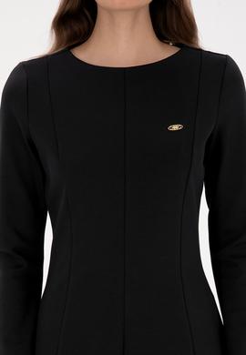 Kadın Siyah Örme Elbise - 50315045007