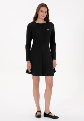 Kadın Siyah Örme Elbise - 50315045007