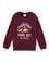 Erkek Çocuk Bordo Şardonlu Bisiklet Yaka Sweatshirt
