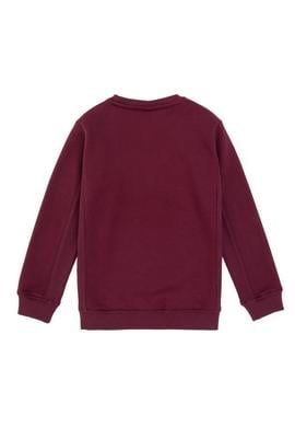 Erkek Çocuk Bordo Şardonlu Bisiklet Yaka Sweatshirt - 50316406004