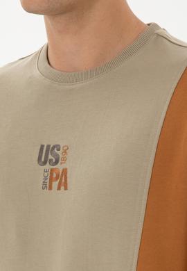 Erkek Açık Haki Sweatshirt - 50316379006