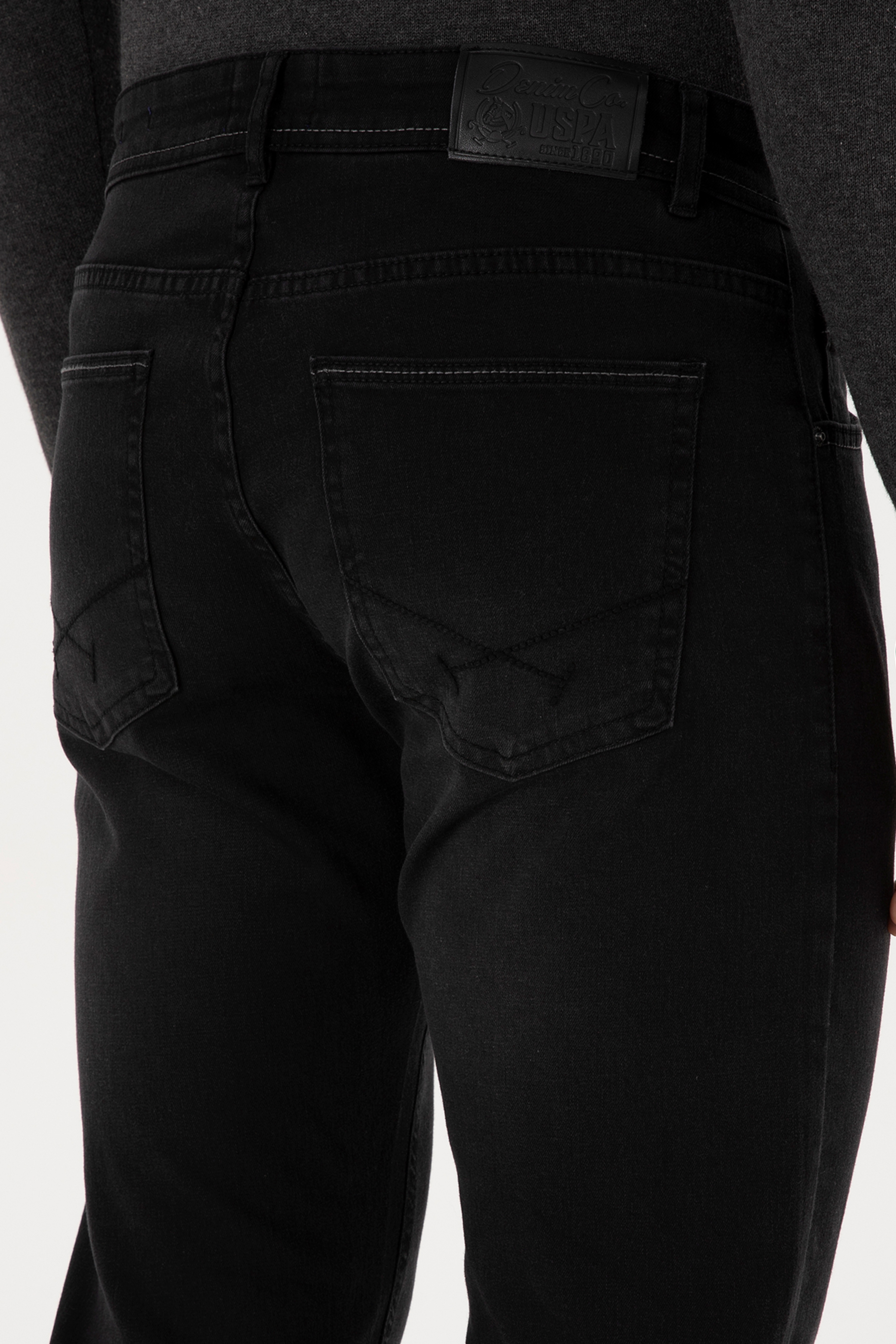 Erkek Siyah Slim Fit Jean Pantolon