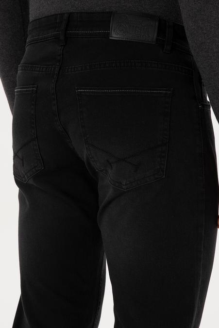 Erkek Siyah Slim Fit Jean Pantolon