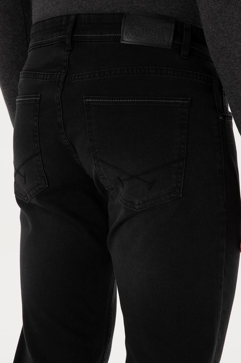 Erkek Siyah Slim Fit Jean Pantolon