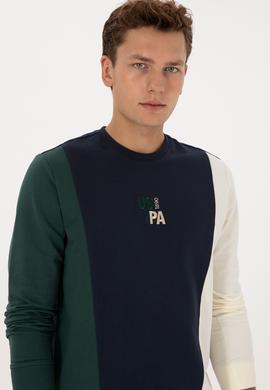 Erkek Açık Lacivert Sweatshirt - 50316379028