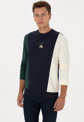 Erkek Açık Lacivert Sweatshirt - 50316379028