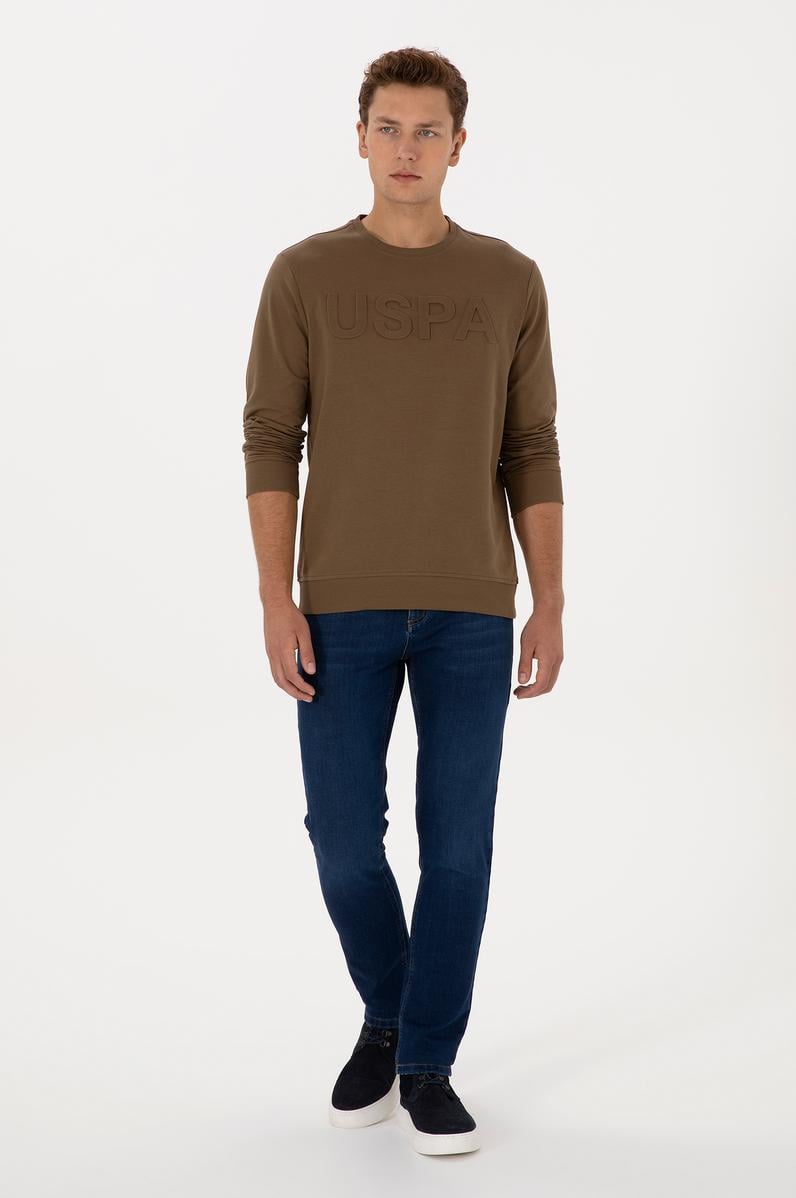 Erkek Koyu Mavi Slim Fit Jean Pantolon