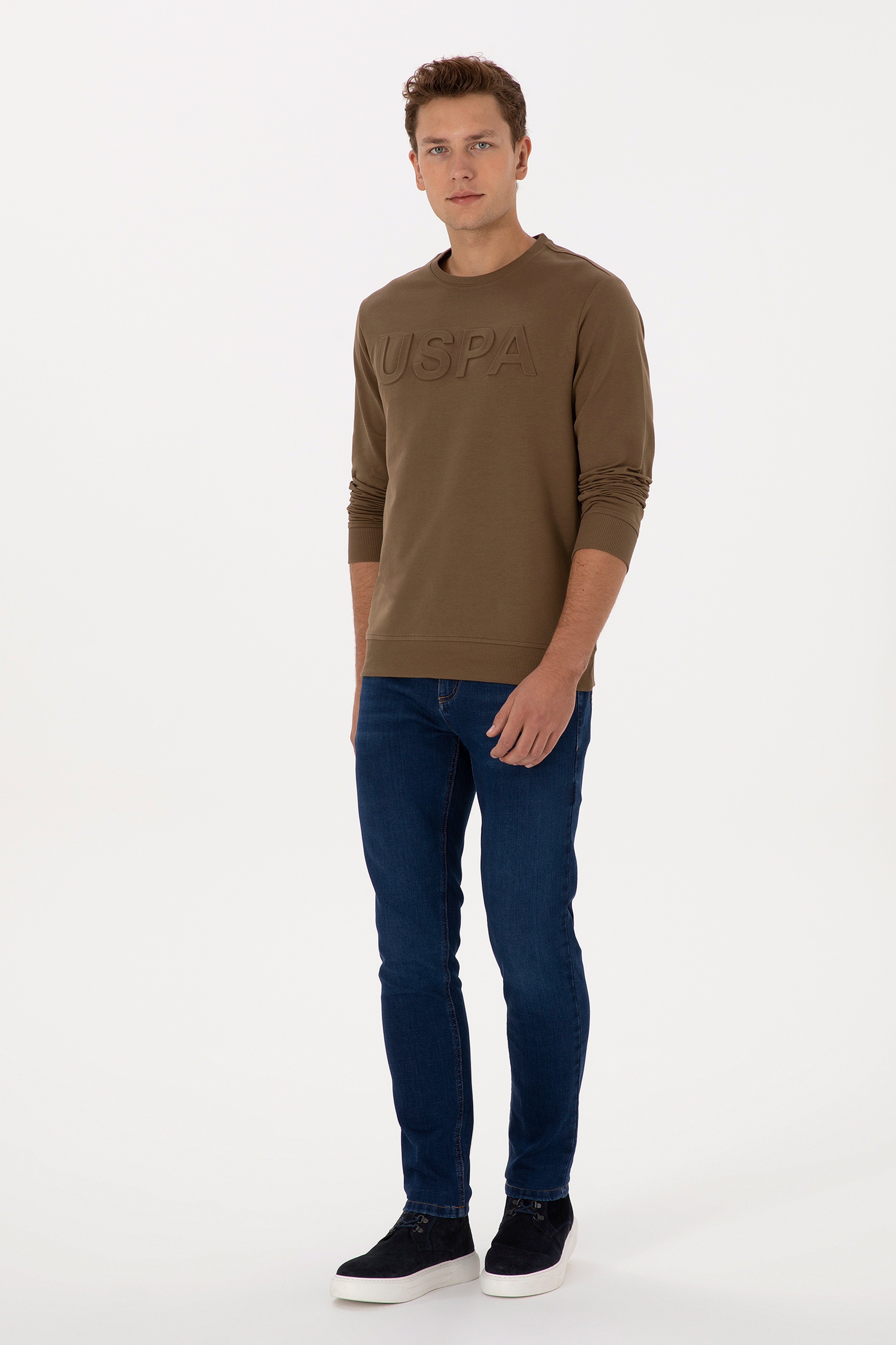 Erkek Koyu Mavi Slim Fit Jean Pantolon - Image 3