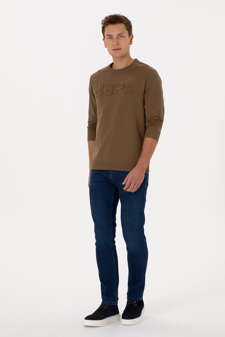 Erkek Koyu Mavi Slim Fit Jean Pantolon - 50316552107