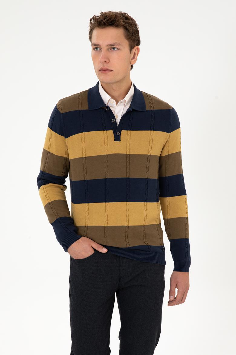 Erkek Lacivert Kazak