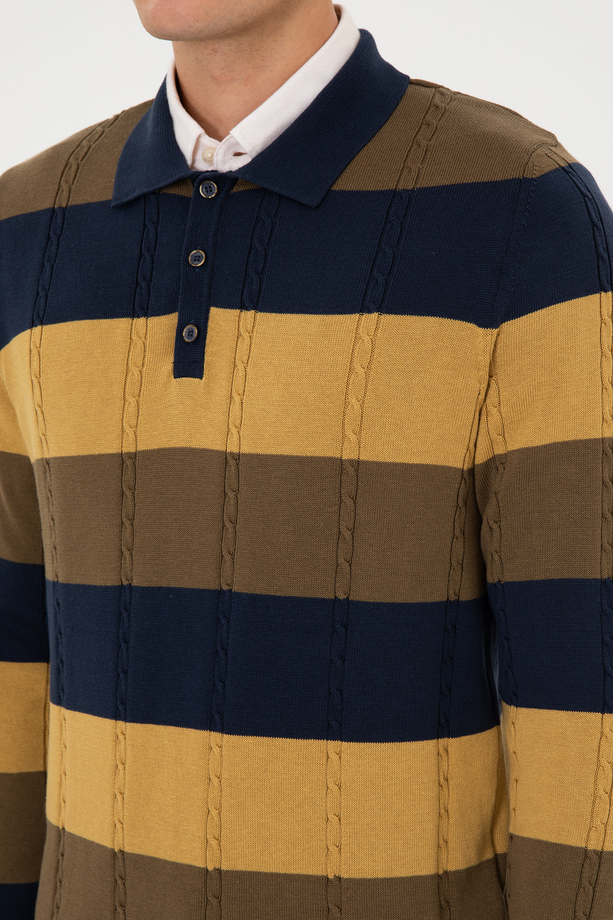 Erkek Lacivert Kazak - 50316616026