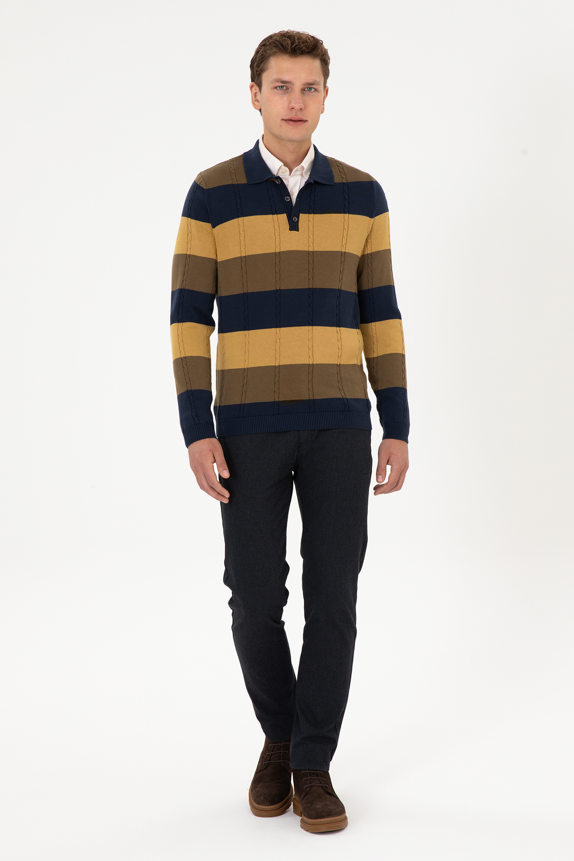 Erkek Lacivert Kazak - 50316616026