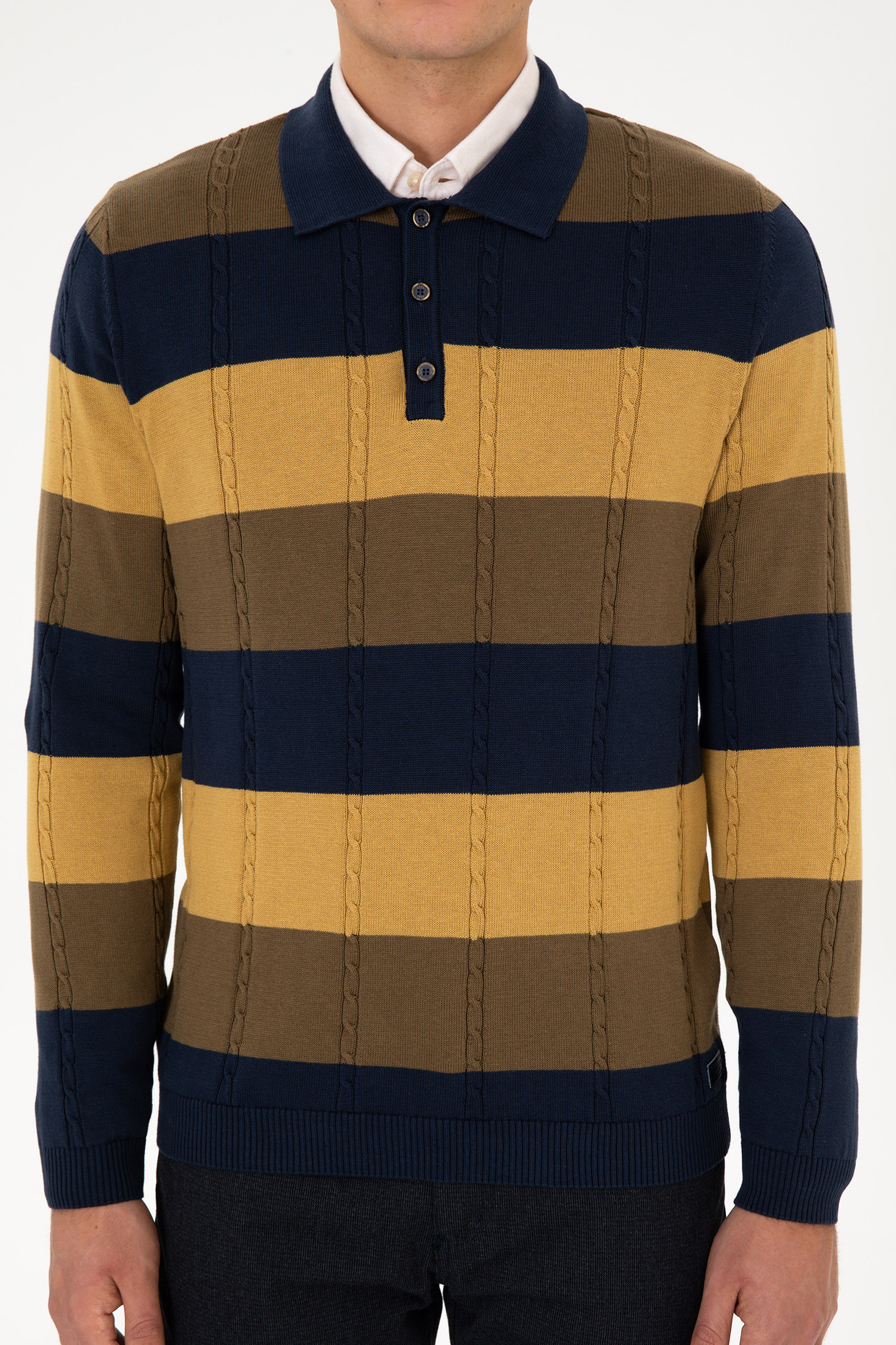 Erkek Lacivert Kazak - 50316616026