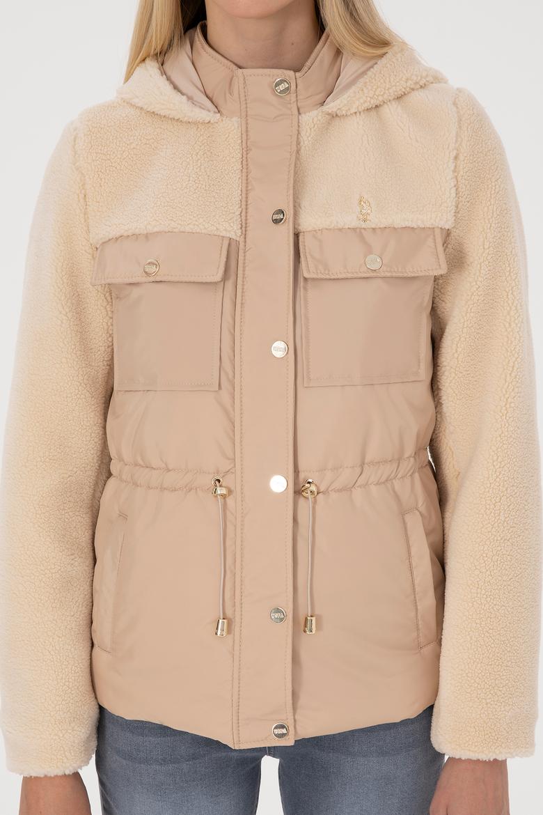 Kadın Ekru Deri Ceket - 50317362010