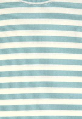 Kız Çocuk Mint Çizgili Bisiklet Yaka Sweatshirt - 50317983030