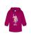 Kız Çocuk Fuşya Kapüşonlu Örme Elbise