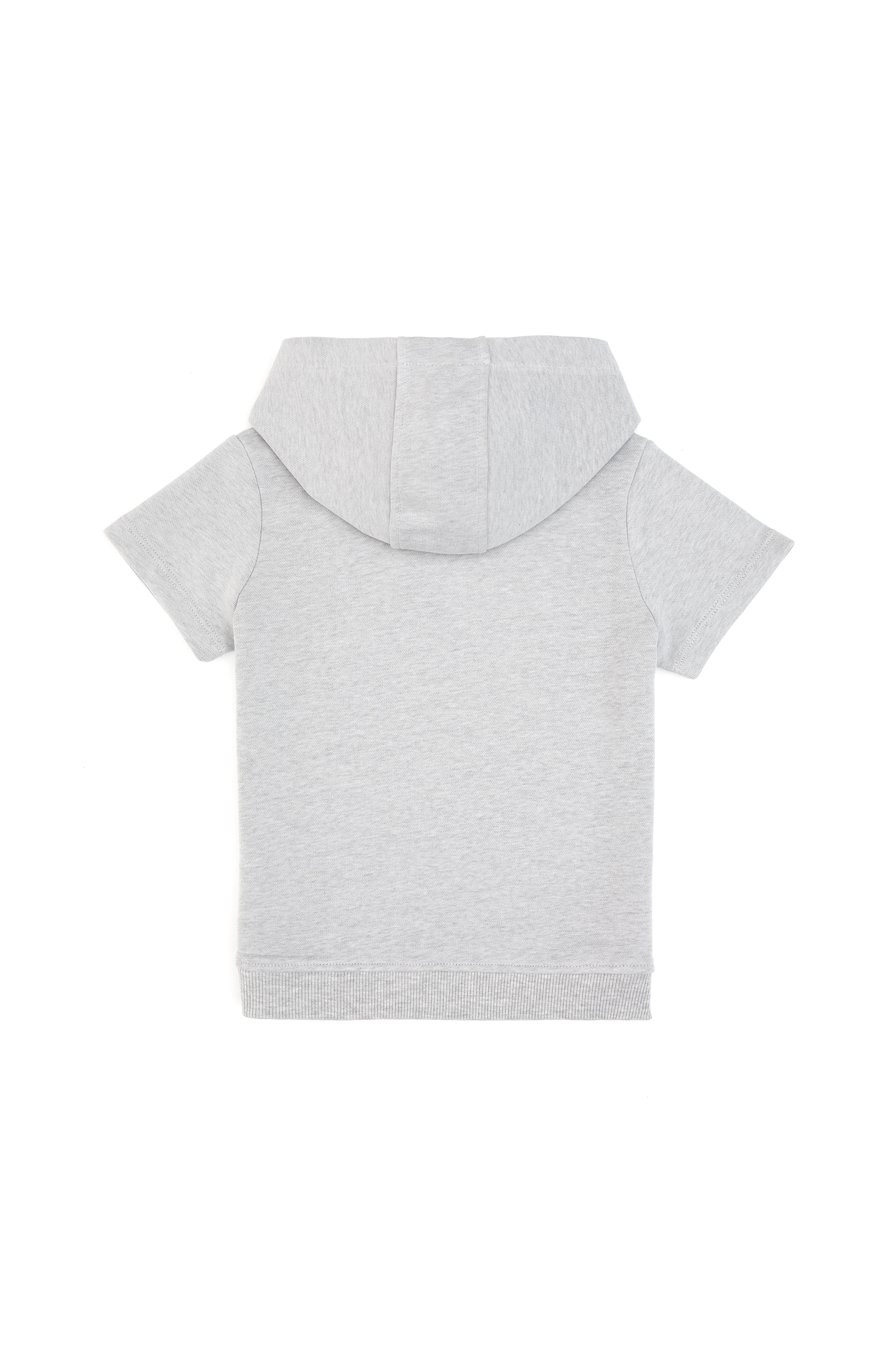 Erkek Çocuk Gri Melanj Kapüşonlu Sweatshirt